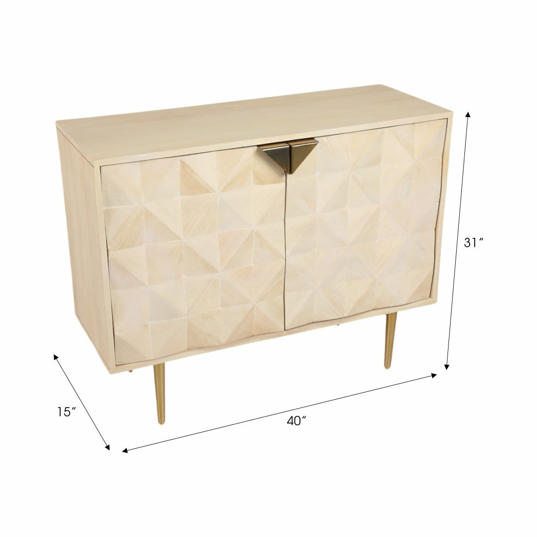 Wood Metal Modern Rectangle Chest