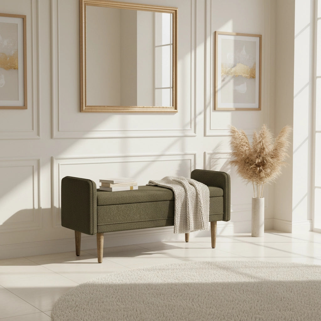 Teddy Velvet Storage Bench