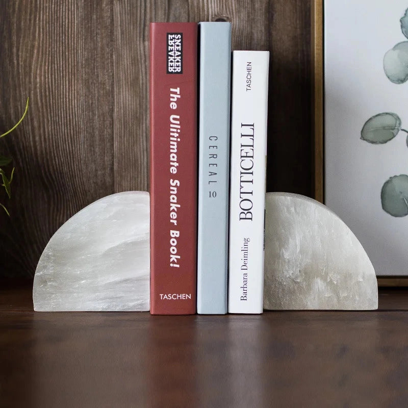 White Onyx Book Ends (Set of 2)