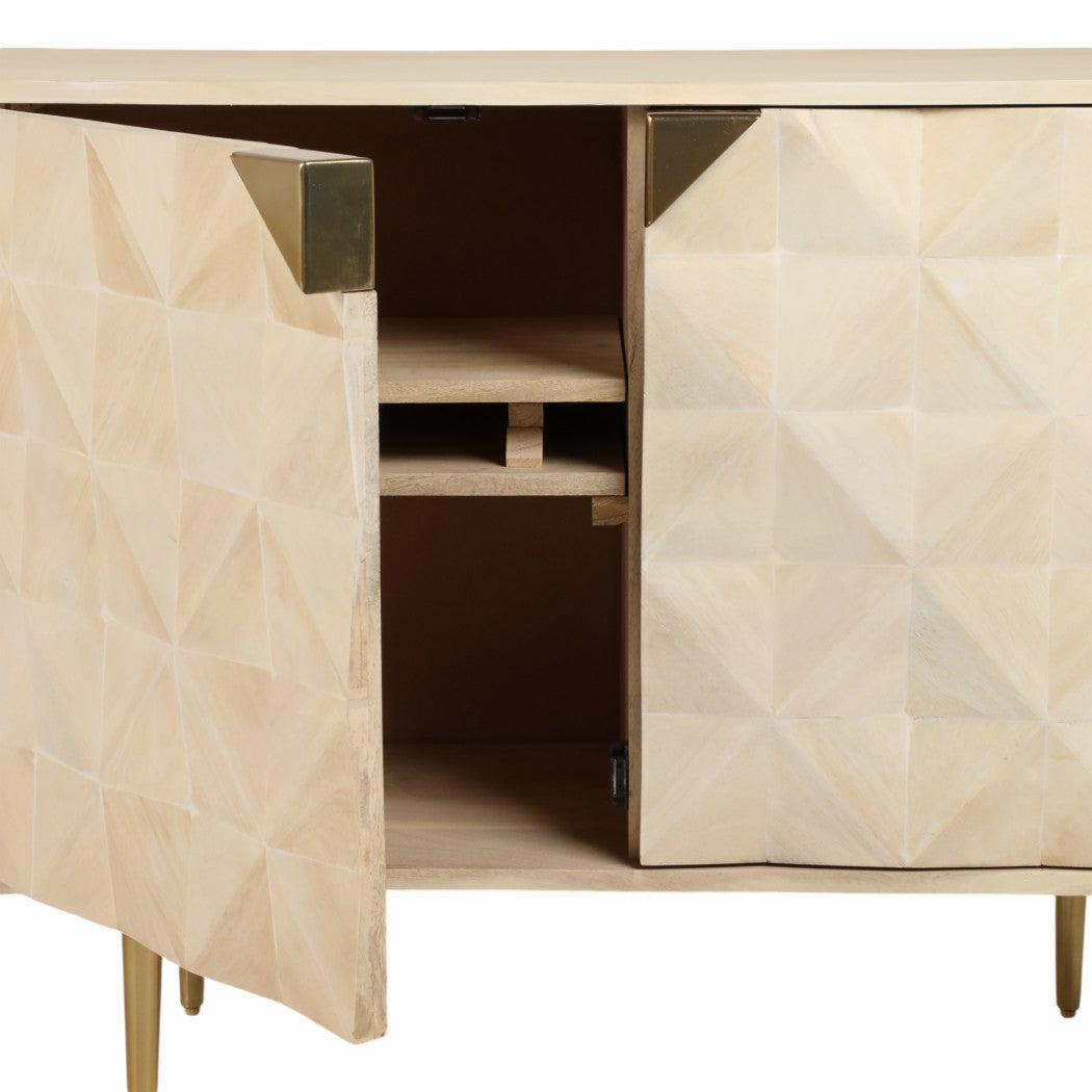 Wood Metal Modern Rectangle Chest