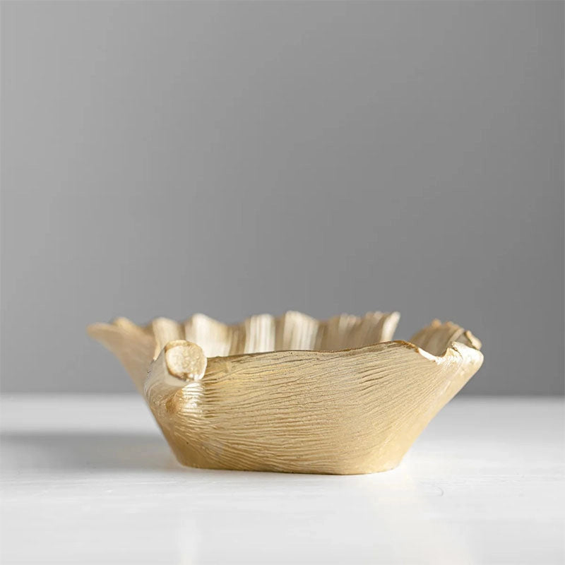 Gold Ginkgo Storage & Decor Leaf