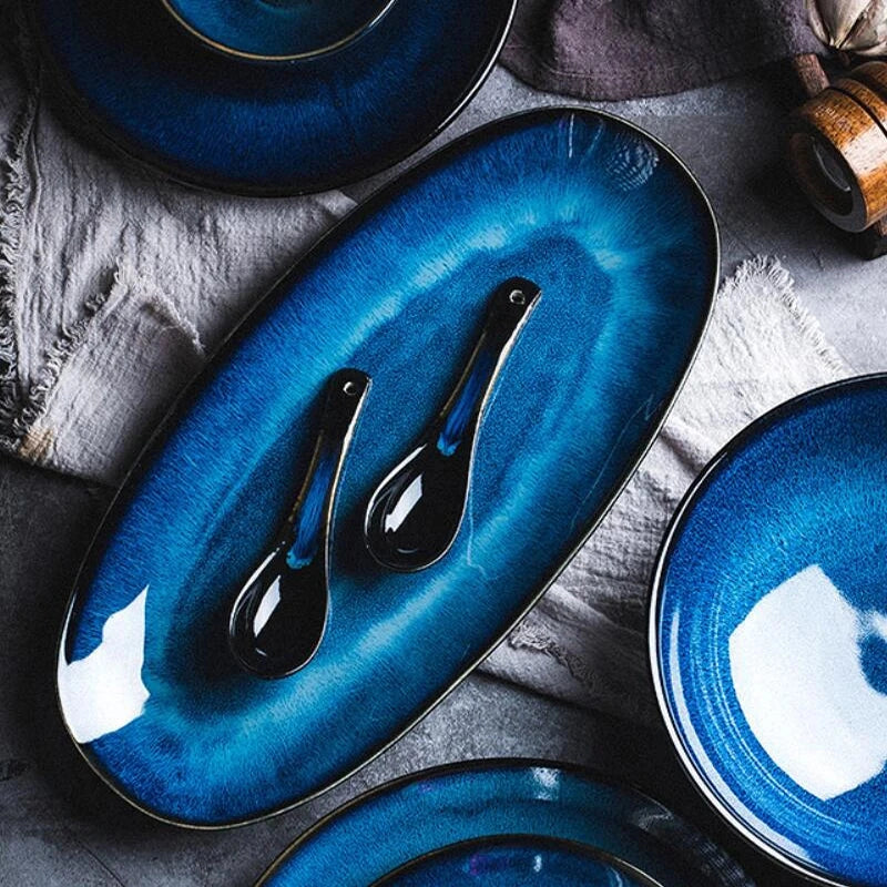 Blue Kiln Serving Dishes 2-Piece Sets