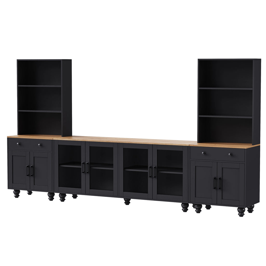 Entertainment Wall Unit Tv Stand & Adjustable Shelves
