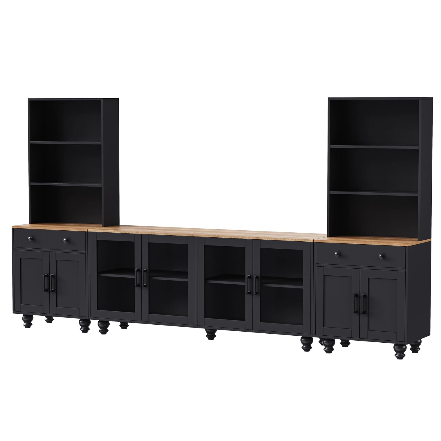 Entertainment Wall Unit Tv Stand & Adjustable Shelves