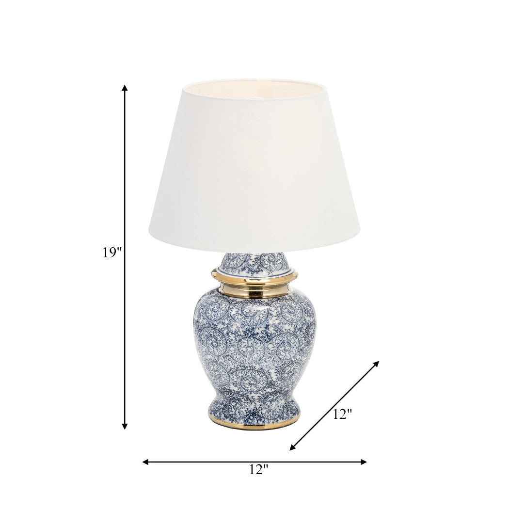 Ceramic Novelty Chinoiserie Table Lamp