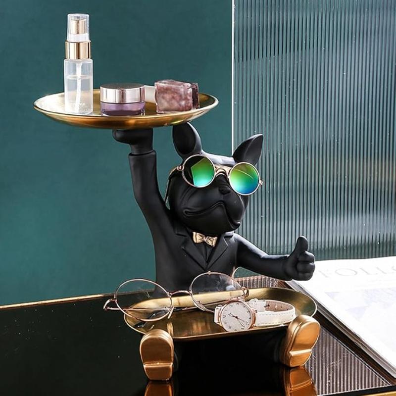 French Bulldog Statue Tray