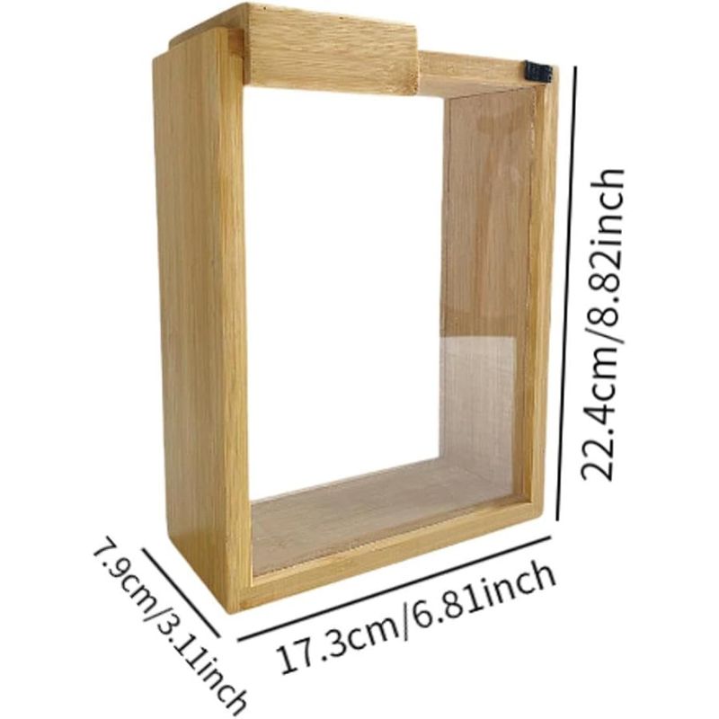 Bamboo Square Pantry Containers 4-PCS | Food Organizer | Eco