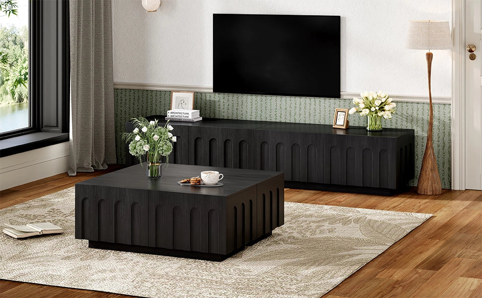 Elegant Tv Stand & Coffee Table Set