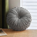 Round Velvet Throw Pillow