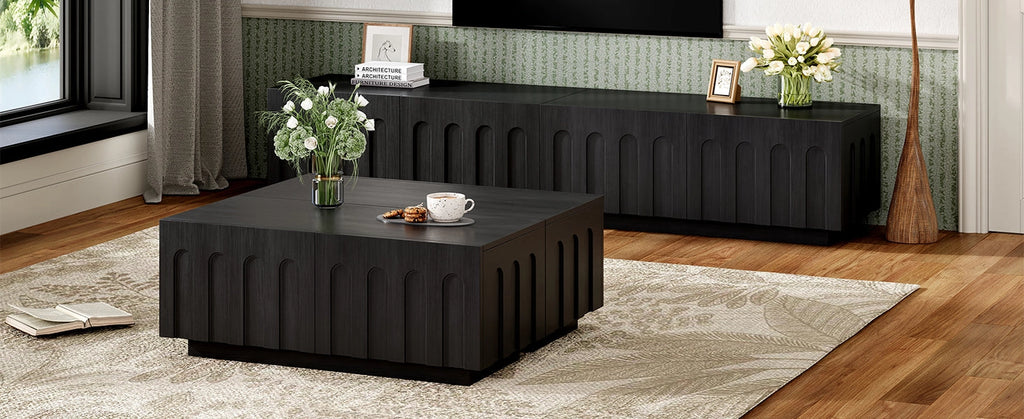 Elegant Tv Stand & Coffee Table Set