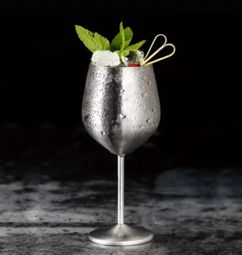 Stainless Steel Wine & Champagne Glasses 6-Piece Sets