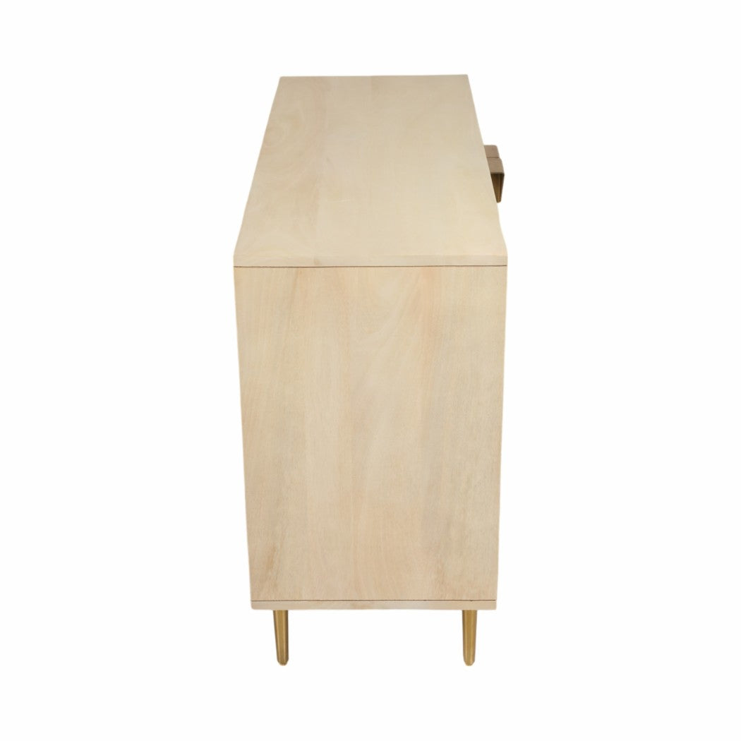Wood Metal Modern Rectangle Chest