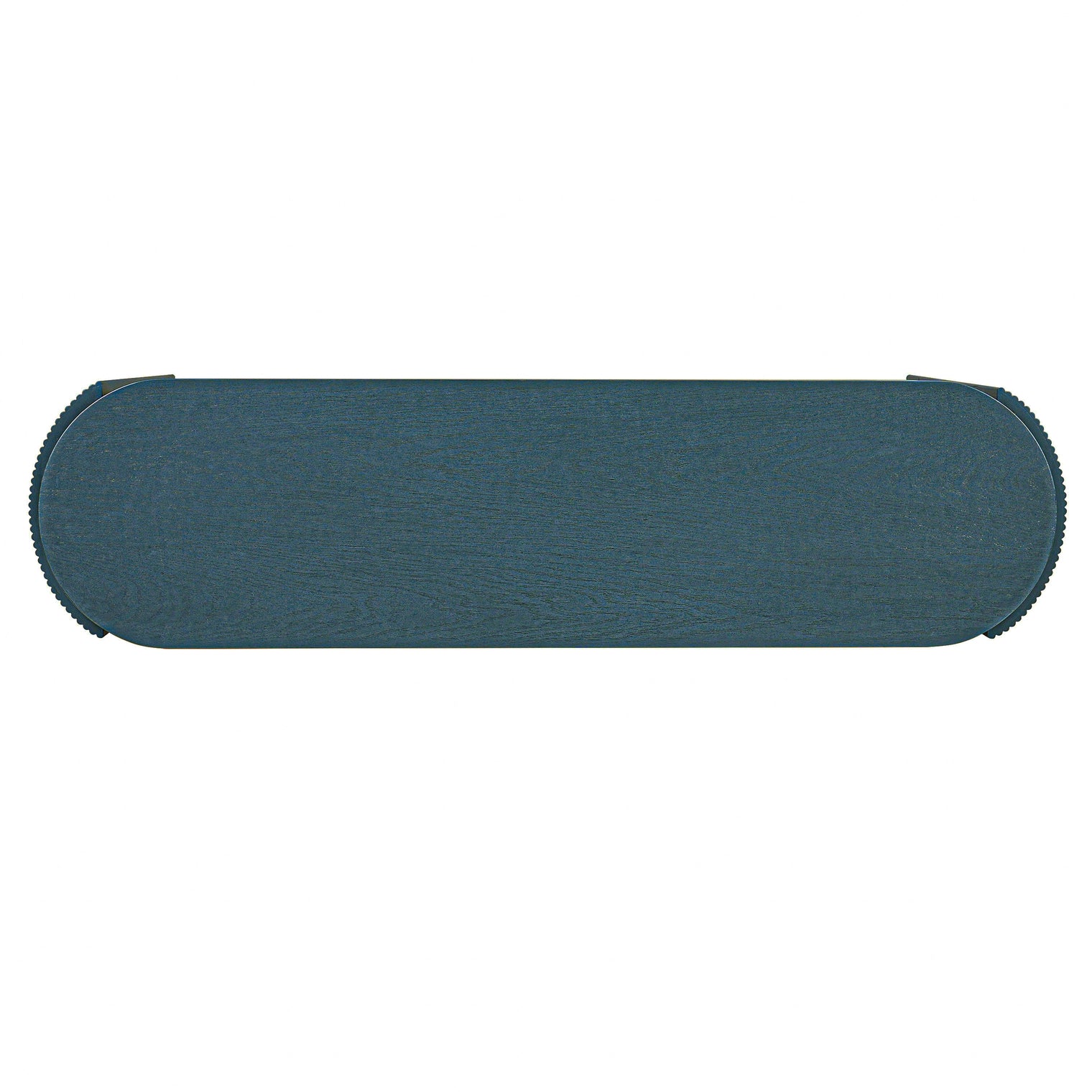 Navy Entryway Console Table Natural Wood Grain 2 Drawers