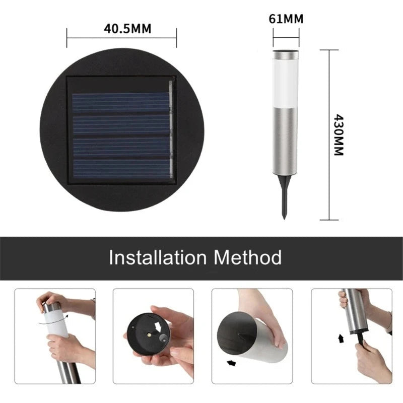 Modern Solar Pathway Lights 4-Piece Set