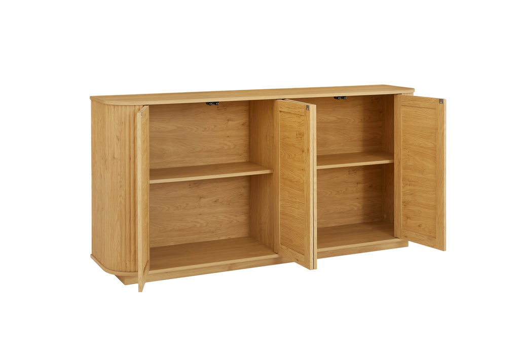 Entryway & Living Room Storage Wave Pattern Tv Stand