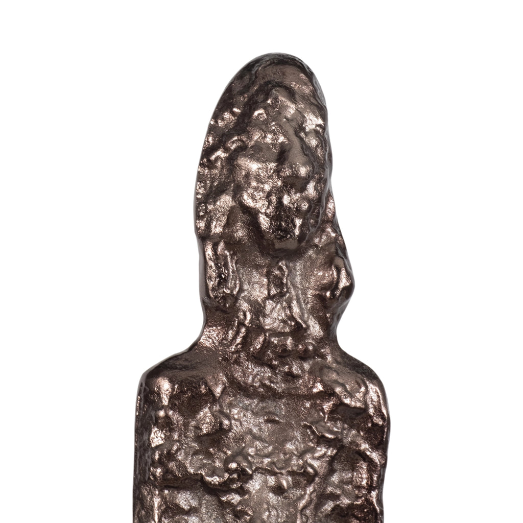 Aluminum Human Form Tribal Floor Sculpture