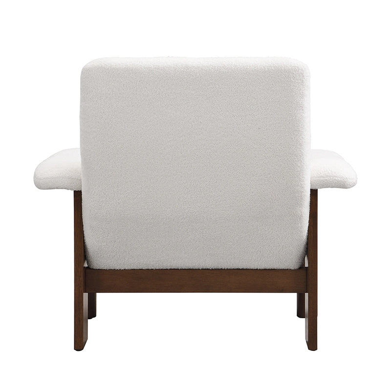 Modern Accent Chair with Ottoman, Lounge Chair with Footrest