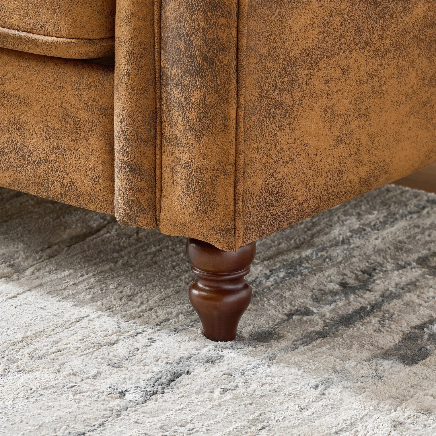 Chesterfield Faux Leather 3+2 Seater Sofa Set