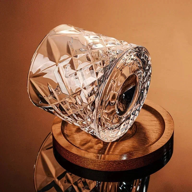 Rotating Whiskey Glass
