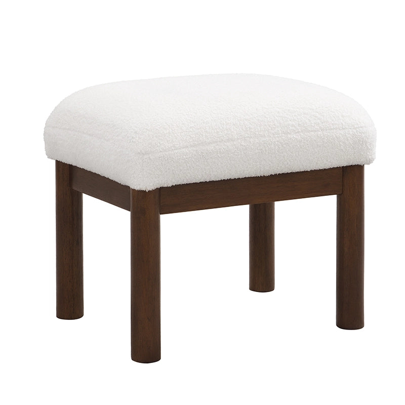 Modern Accent Chair with Ottoman, Lounge Chair with Footrest