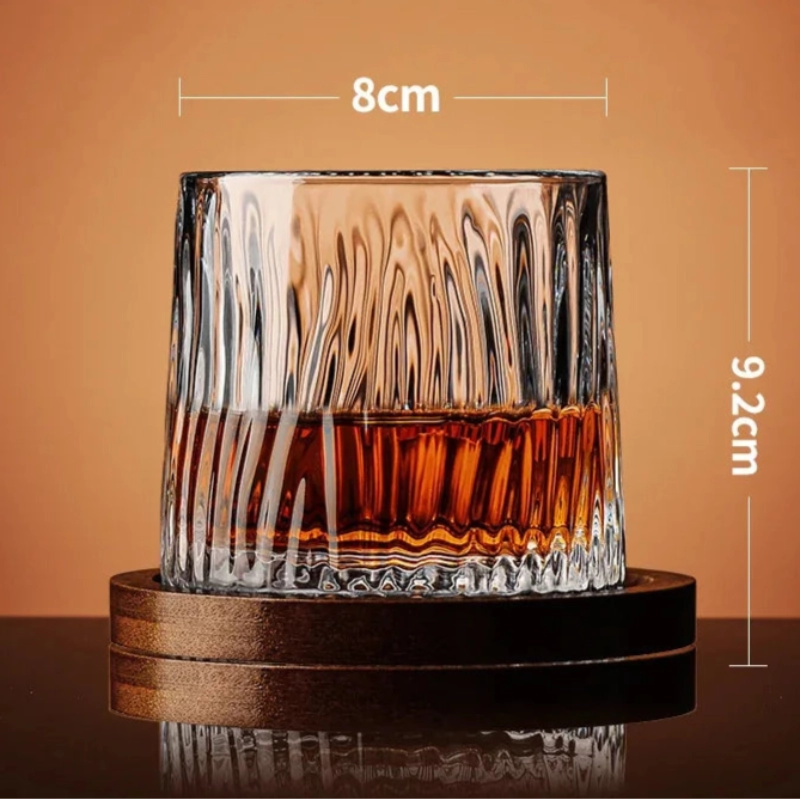 Rotating Whiskey Glass
