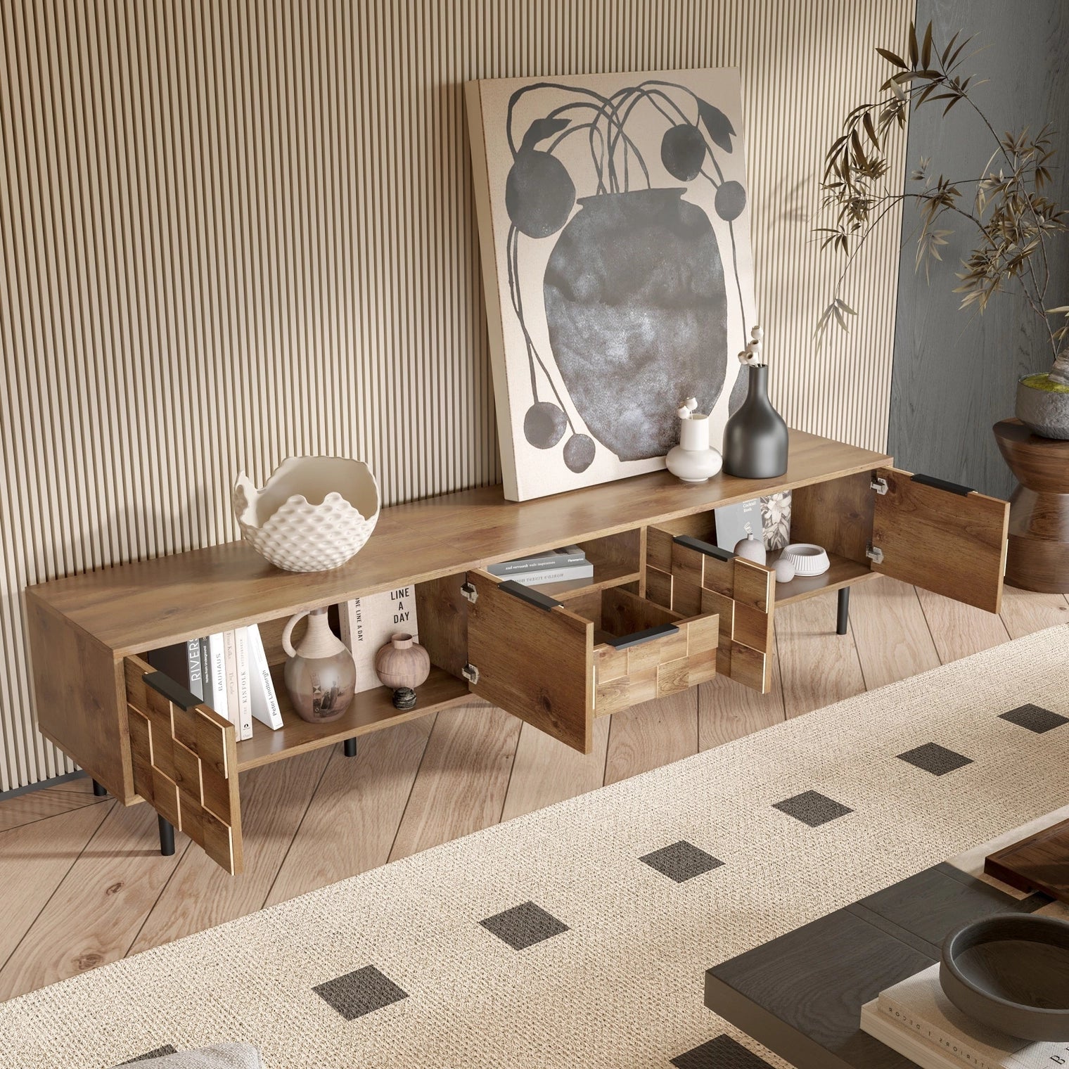 Tv Stand For 85 75 65 Inch Tv