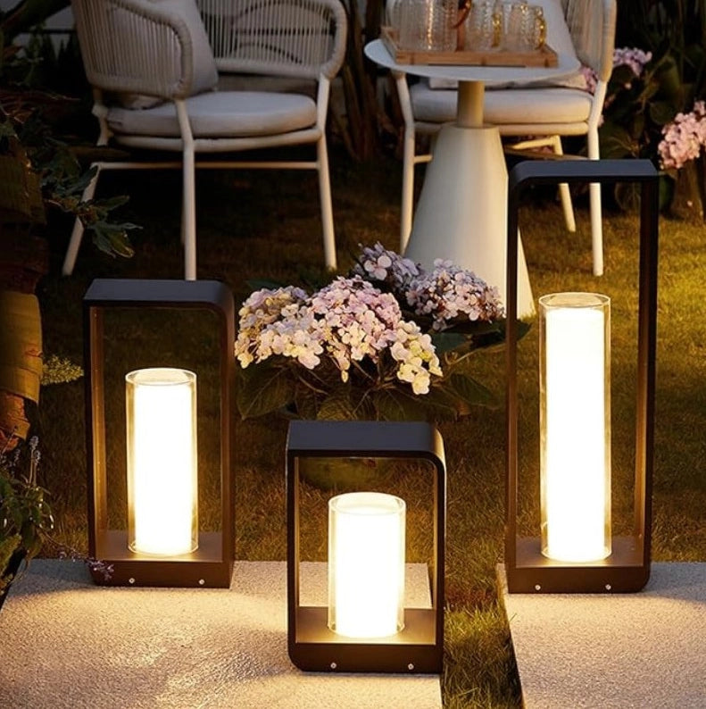 Black Twilight Solar Outdoor Lantern | Led Lantern | Décor