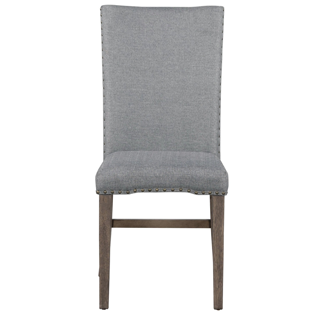 Mid-Century Extendable Solid Wood 7-Piece Dining Table Set