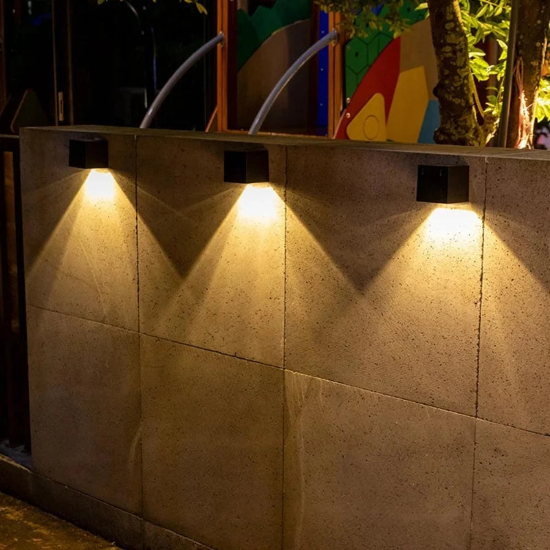 Solar Wall Lights 4-Piece Set