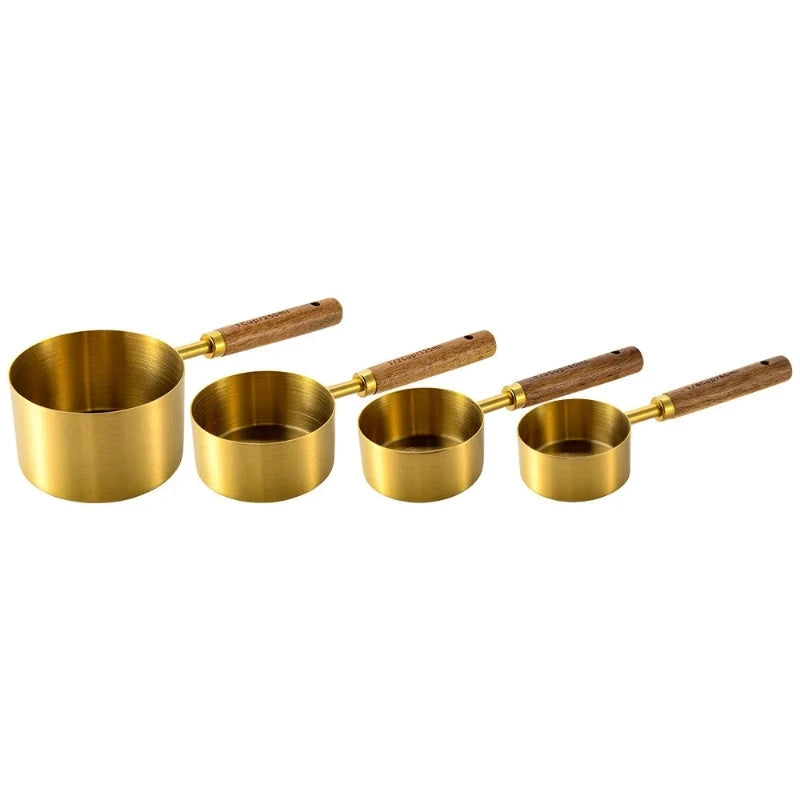 Stainless Steel Measuring 4-Piece Cup & Spoon Sets