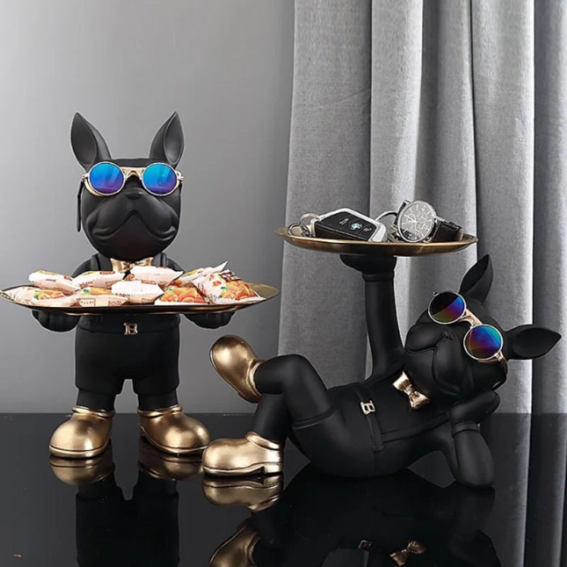French Bulldog Statue Tray