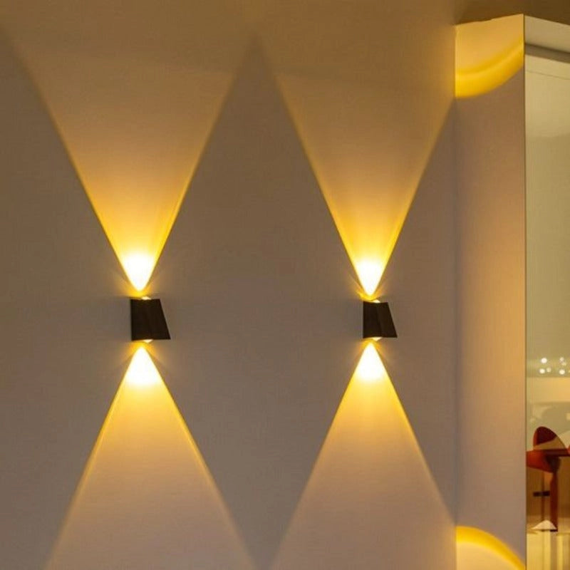 Solar Outdoor Wall Lights 4-Piece Set