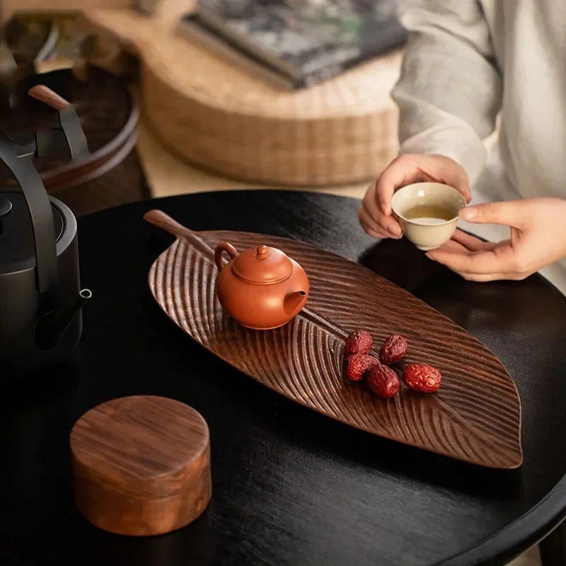Wood Leaf Tray