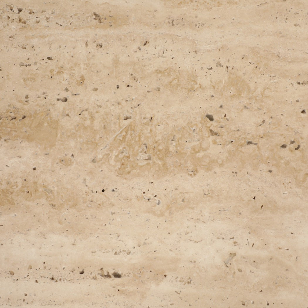 Stone Wood Modern Casual Round Coffee Table