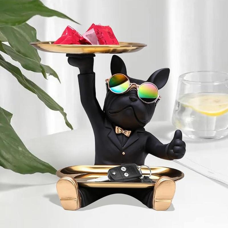 French Bulldog Statue Tray