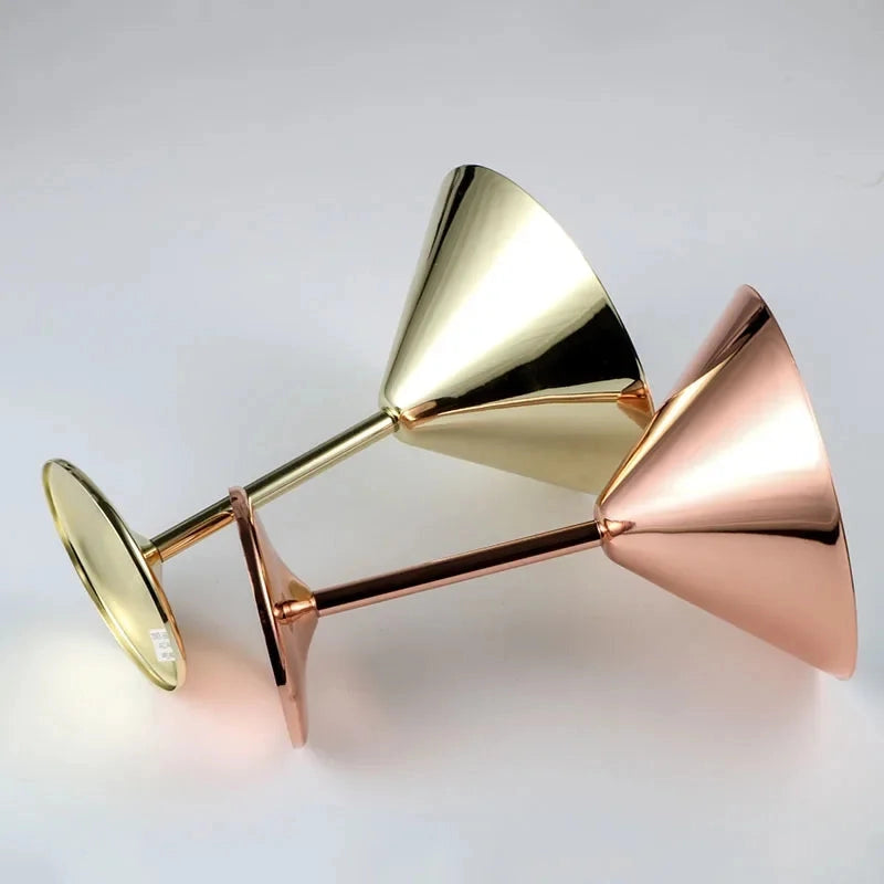 Stainless Steel Martini Glasses (Set of 6)