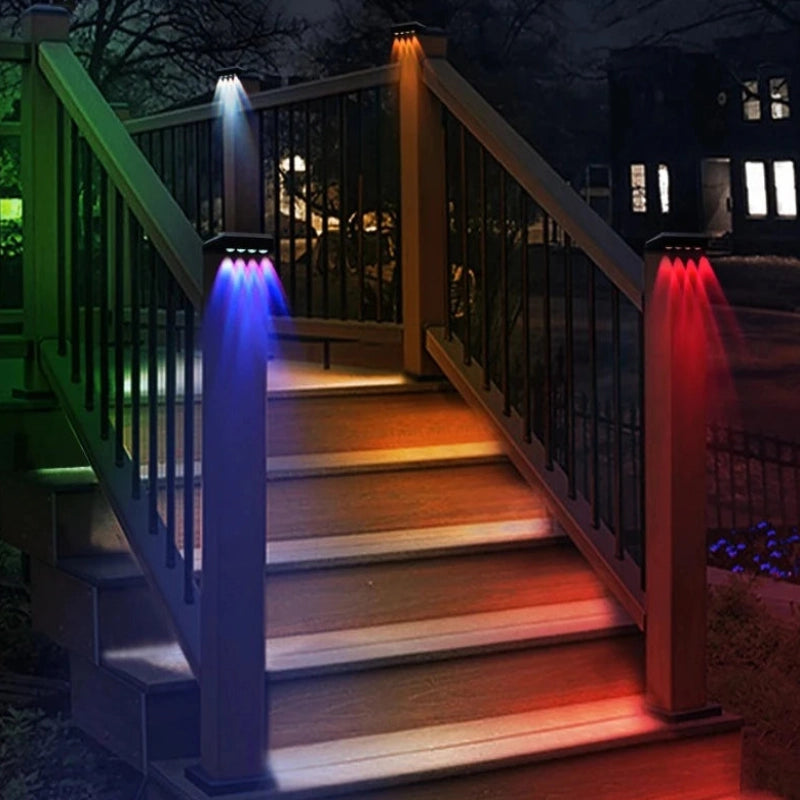 Solar Fence Lights 8-Piece Set
