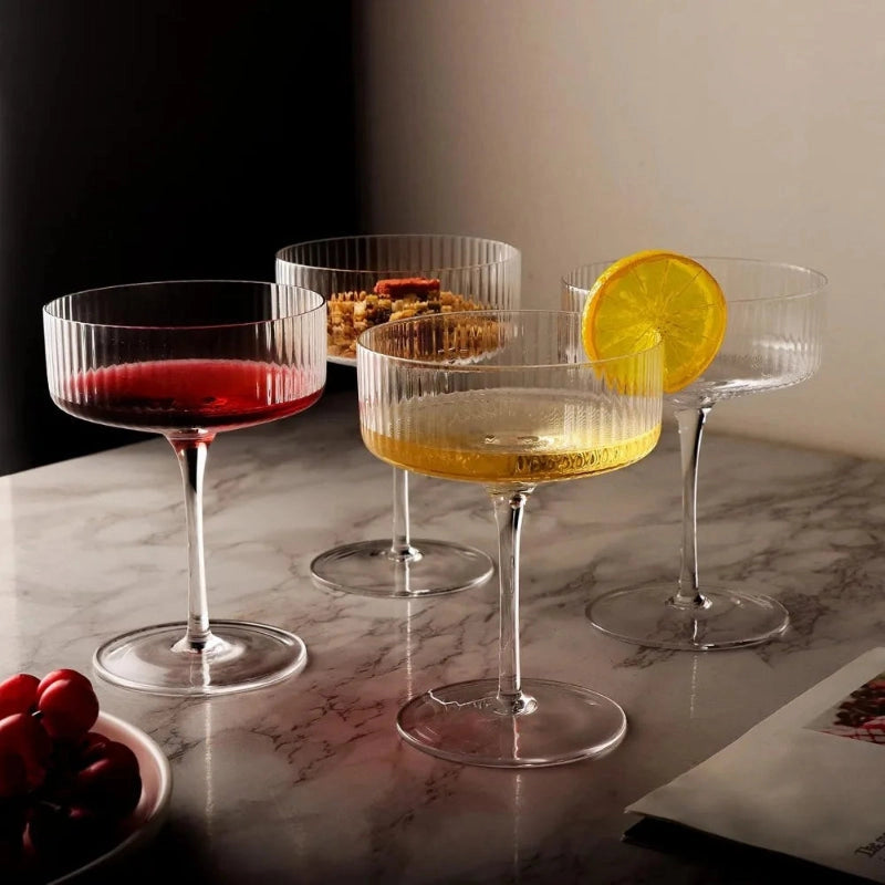 Ribbed Cocktail Glasses (Set of 6)