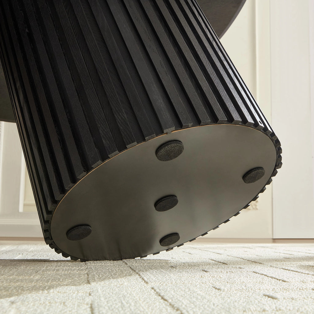 Mid-Century Round Dining Table For Living & Dining Room