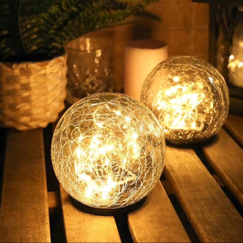Solar Globe Lights 2-Piece Set